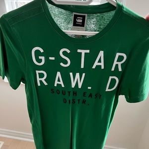 G star green t shirt, size medium